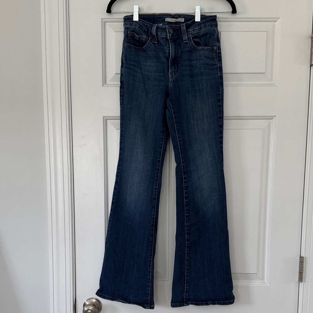 Signature by Levi Strauss Dark Blue Flare Jeans